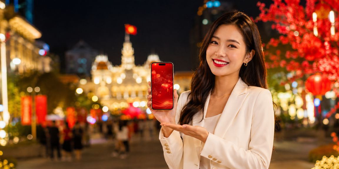 Người dùng tại TP. Hồ Chí Minh kiểm tra khuyến mãi casino trên điện thoại trong lễ hội